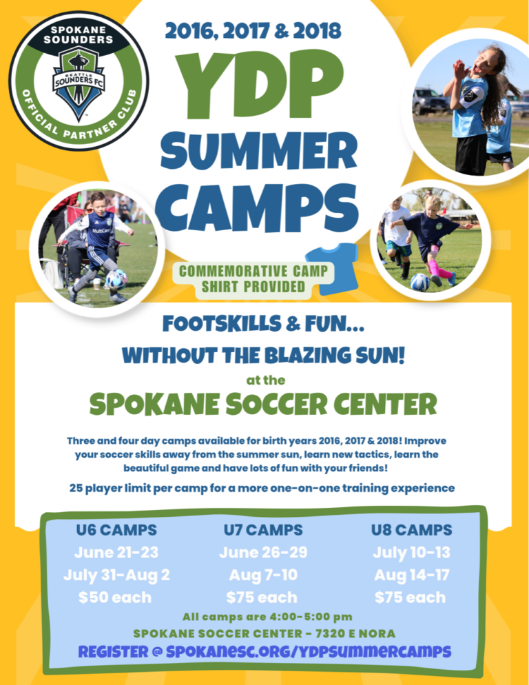 YDP Summer 2023 Spokane Sounders Soccer Club